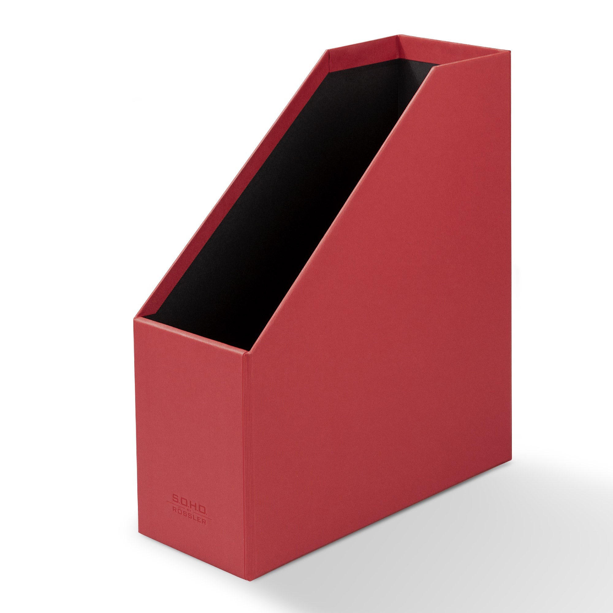r-ssler-s-o-h-o-stehsammler-a4-zeitschriftensammler-mit-griff-rot image 2