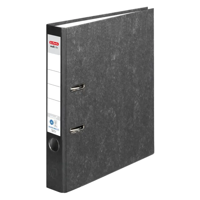 herlitz-ordner-max-file-nature-a4-5-cm-wolkenmarmor-schwarz-25-st-ck image 1