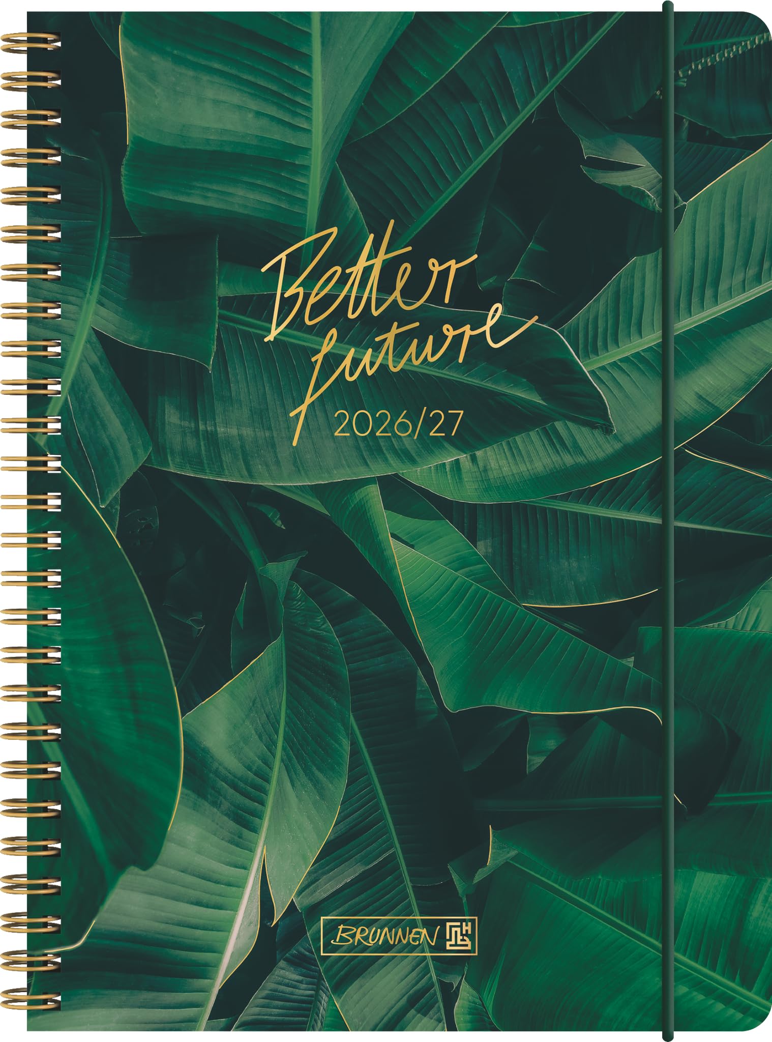 brunnen-sch-lerkalender-2026-2027-better-future-a5-kunststoff-gr-n-2-seiten-1-wo image 1