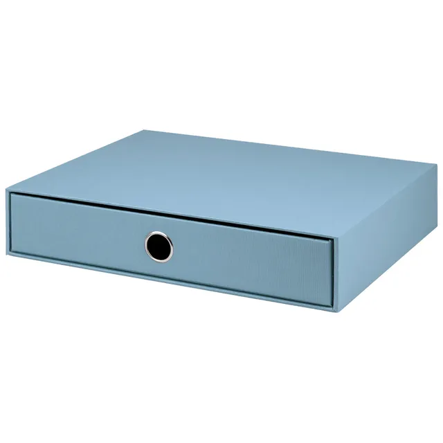r-ssler-s-o-h-o-schubladenbox-a4-querformat-1-fach-denim-blau image 1