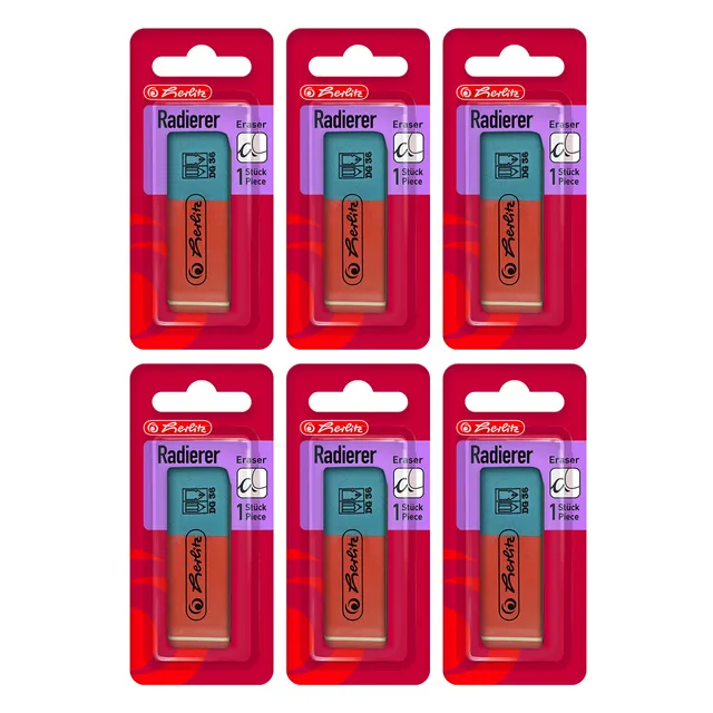 herlitz-radierer-rot-blau-f-r-graphit-tinte-12-st-ck-6-x-2er-blister image 1