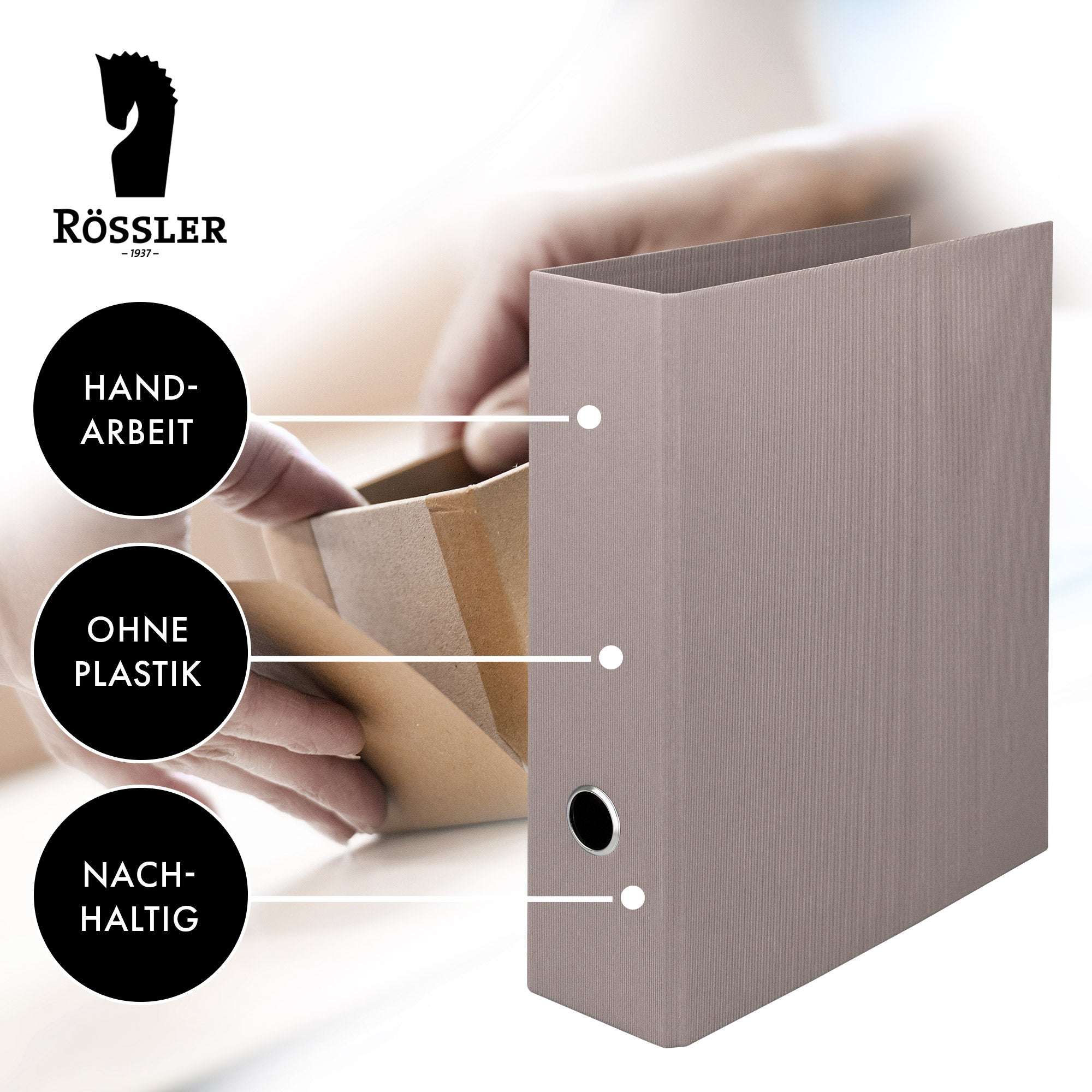 r-ssler-s-o-h-o-ordner-breit-a4-8-5-cm-taupe-mit-rippenpr-gung image 6