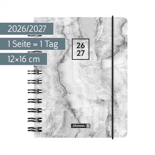 brunnen-sch-lerkalender-2026-2027-grey-marble-a6-kunststoff-1-seite-1-tag image 8