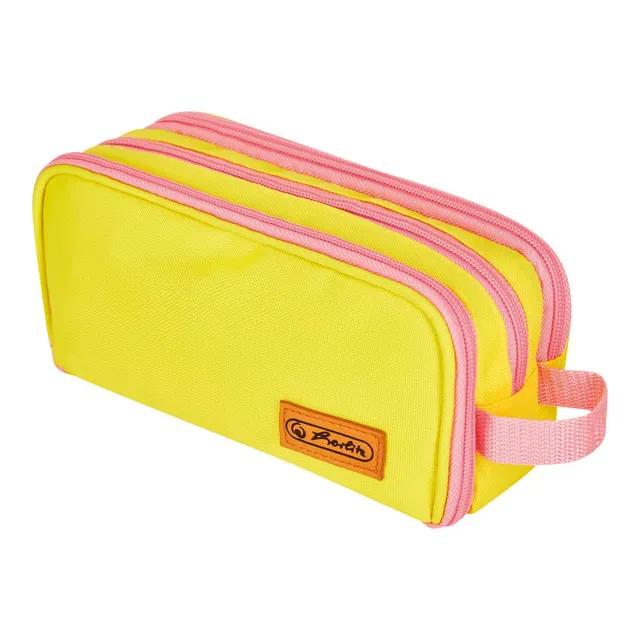 herlitz-doppelfaulenzer-neon-gelb-rosa-23-5-x-11-x-7-5-cm image 1
