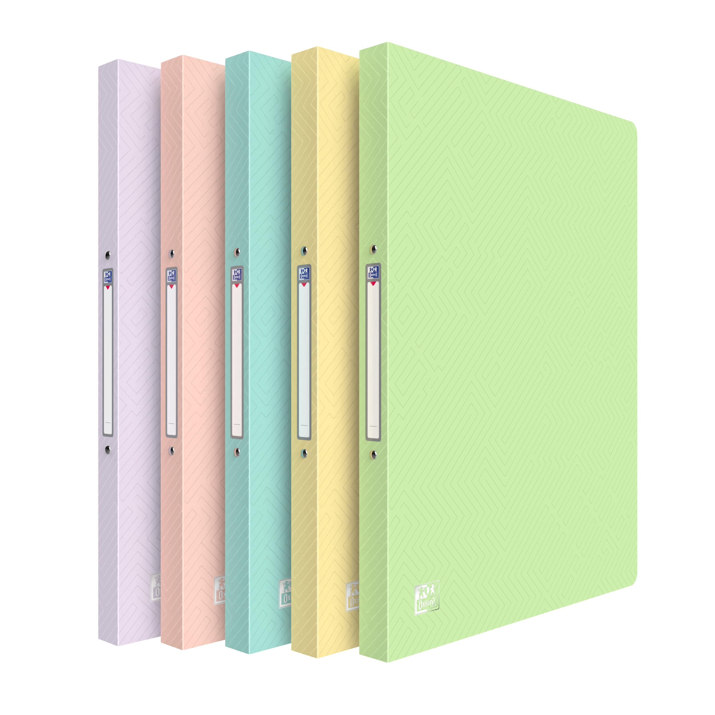 oxford-urban-ringbuch-ordner-a4-2-ringe-2-cm-r-cken-pastell-sortiert-10-st-ck image 2