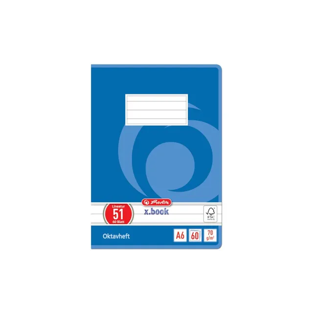 herlitz-285619-oktavheft-a6-60-blatt-10-st-ck-wirbel image 1