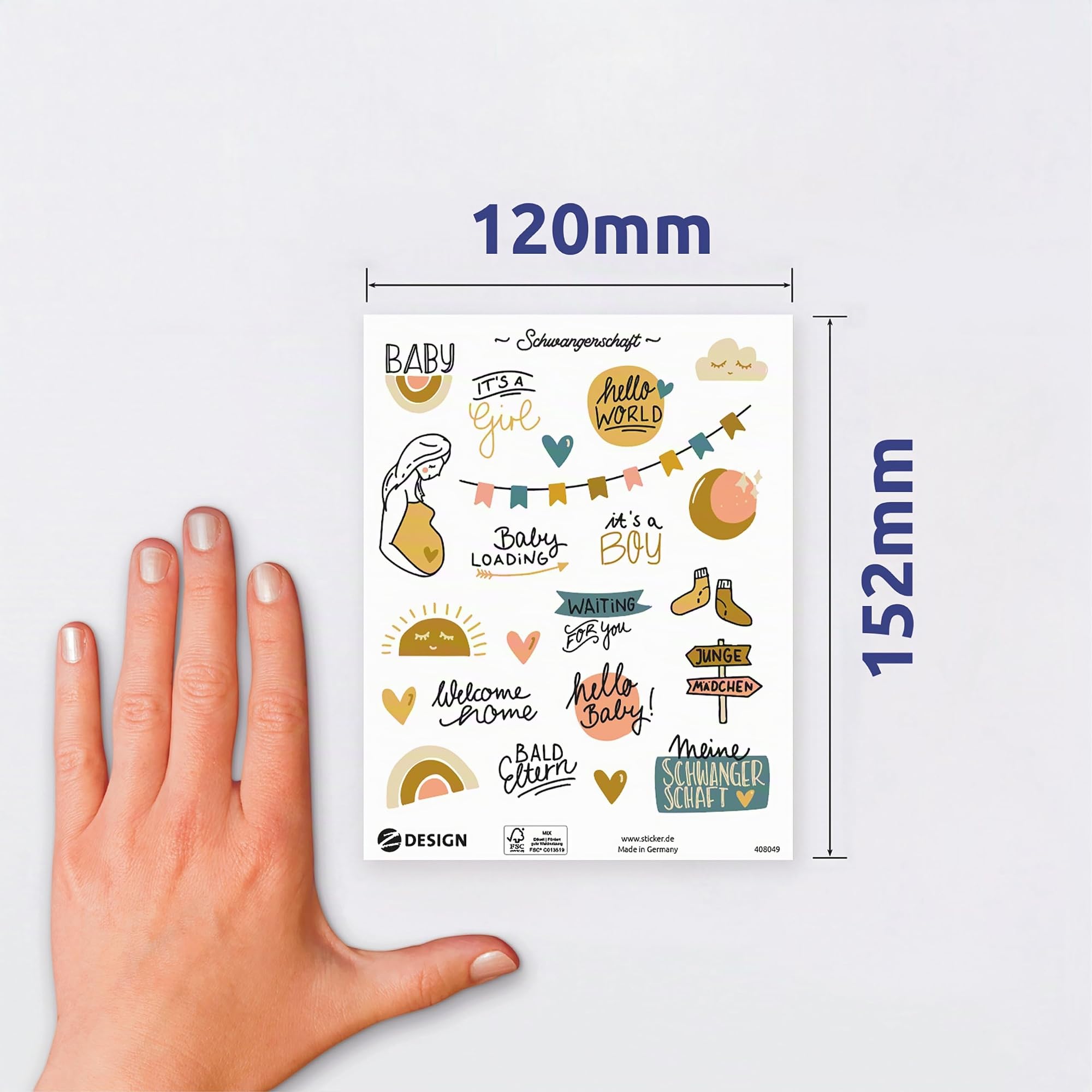 avery-zweckform-51025-sticker-set-schwangerschaft-baby-156-st-ck image 3