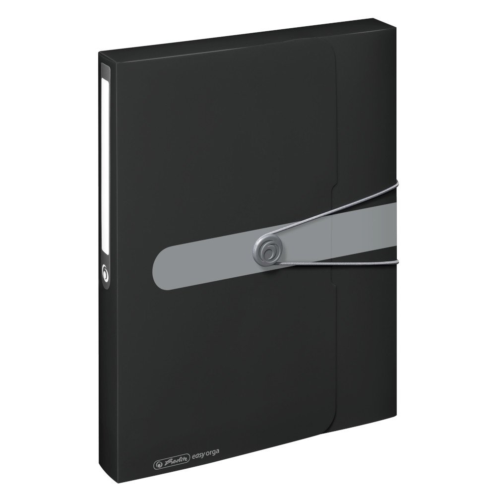 herlitz-sammelbox-a4-pp-mit-r-ckenetikett-4-cm-r-ckenbreite-opak-schwarz image 1