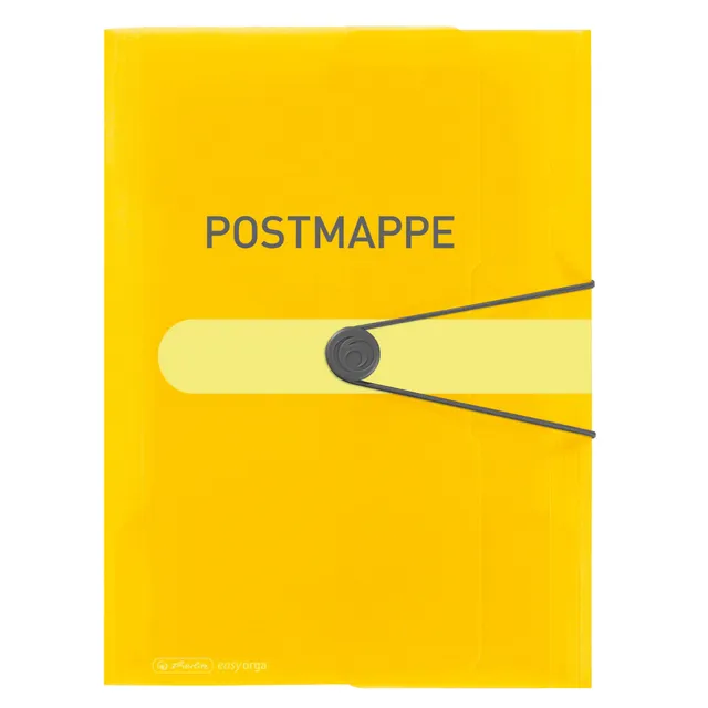 herlitz-pp-gummizugmappe-postmappe-a4-transparent-gelb-3-st-ck image 1