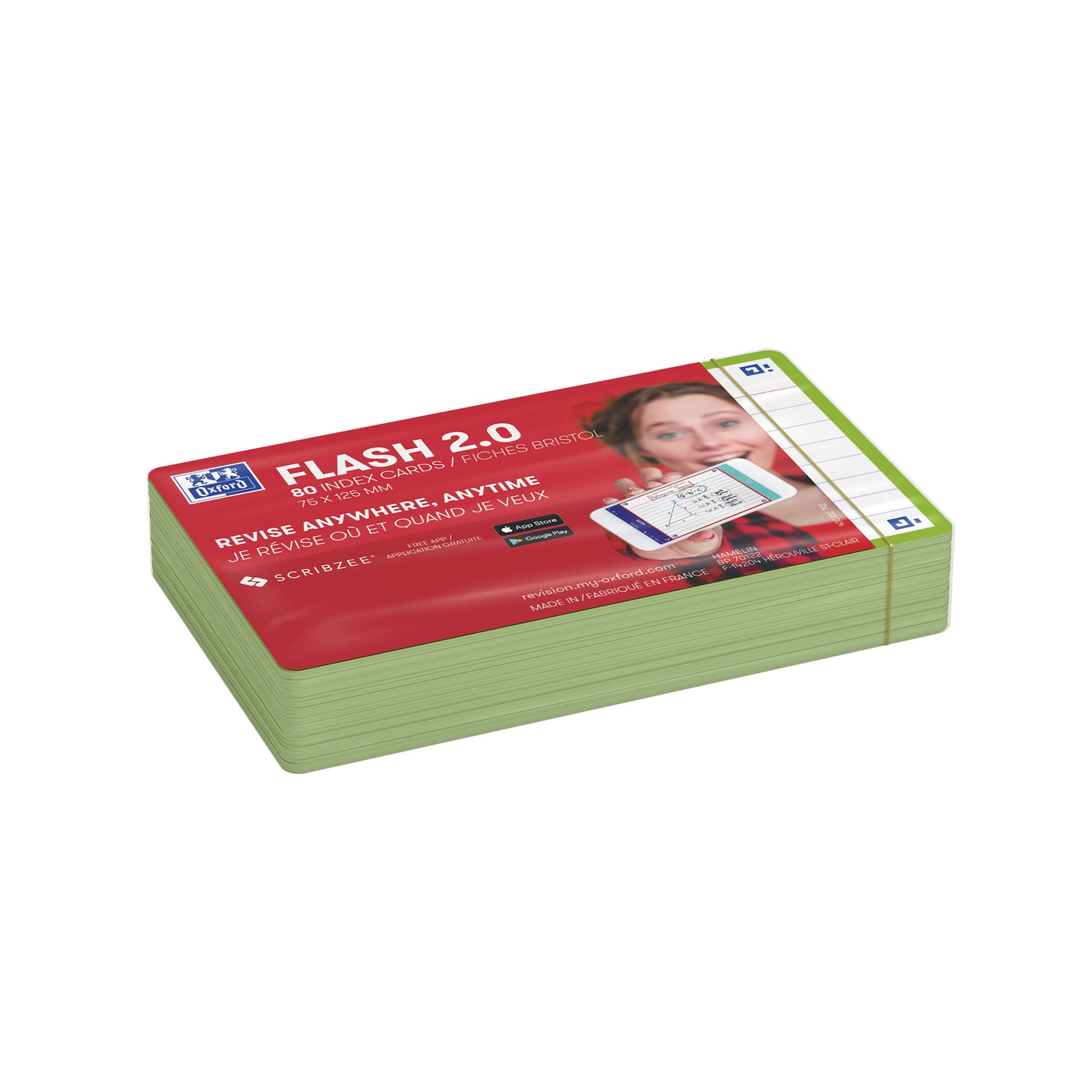 oxford-flash-2-0-flashcards-a7-75x125-mm-liniert-gr-n-80-st-ck image 4