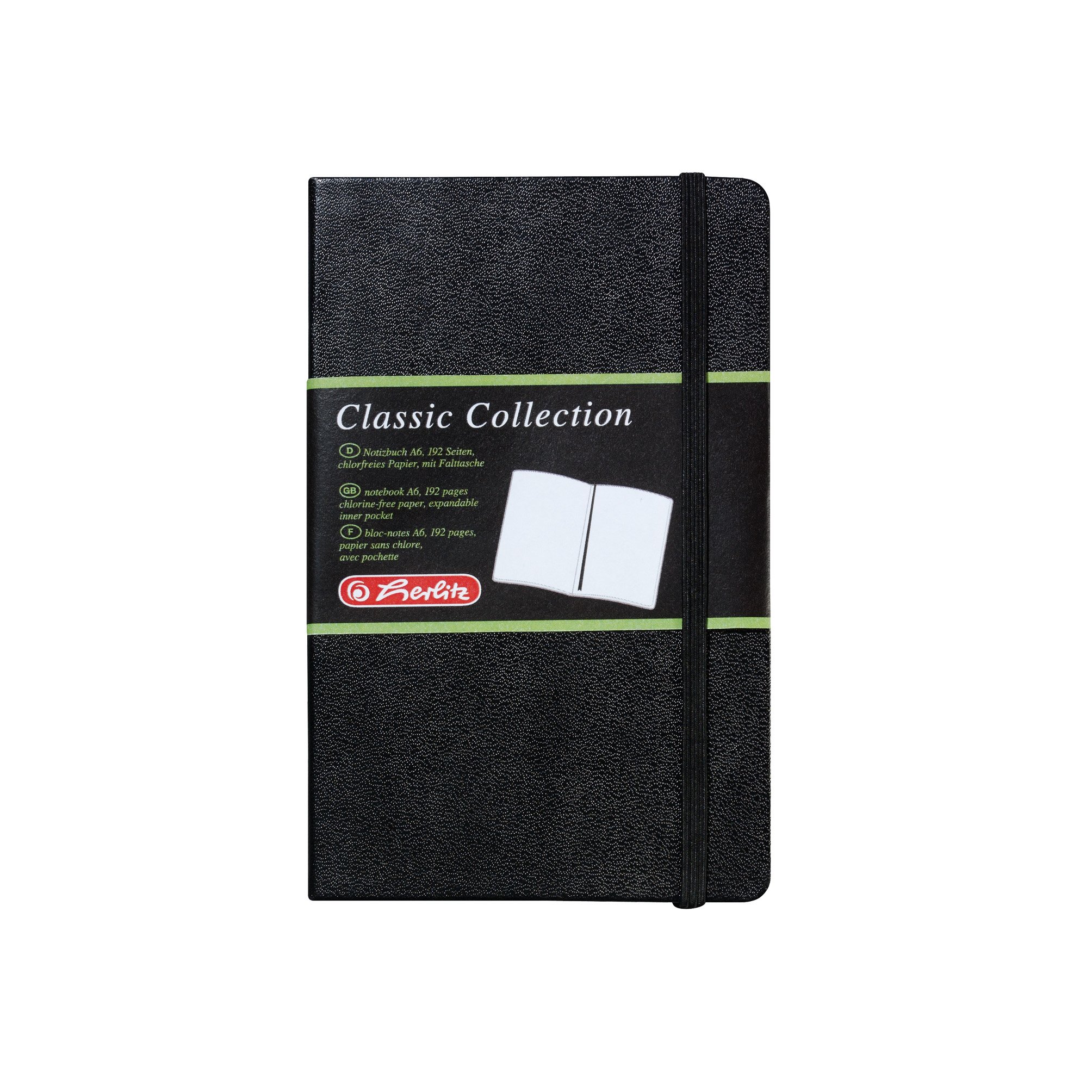 herlitz-my-book-classic-notizbuch-a6-blanko-schwarz-lederoptik-96-blatt image 1
