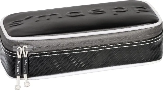 brunnen-schlamperm-ppchen-s-maepp-xl-carbon-schlamper-etui-schwarz-silberfarben image 1