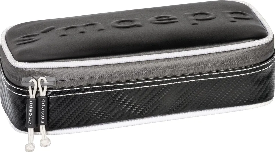 brunnen-schlamperm-ppchen-s-maepp-xl-carbon-schlamper-etui-schwarz-silberfarben image 1