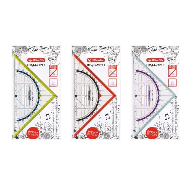 herlitz-geometriedreieck-16-cm-bruchsicher-farbig-sortiert image 1