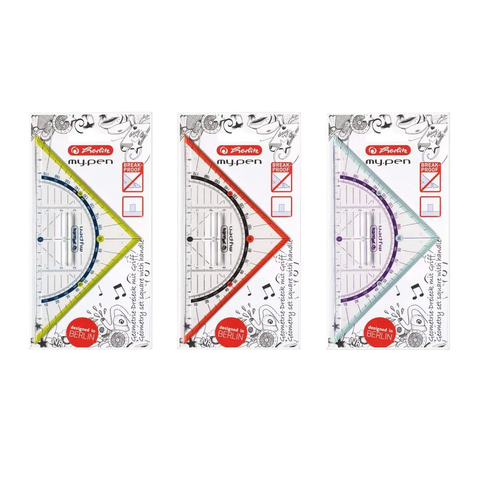 herlitz-geometriedreieck-16-cm-bruchsicher-farbig-sortiert image 1