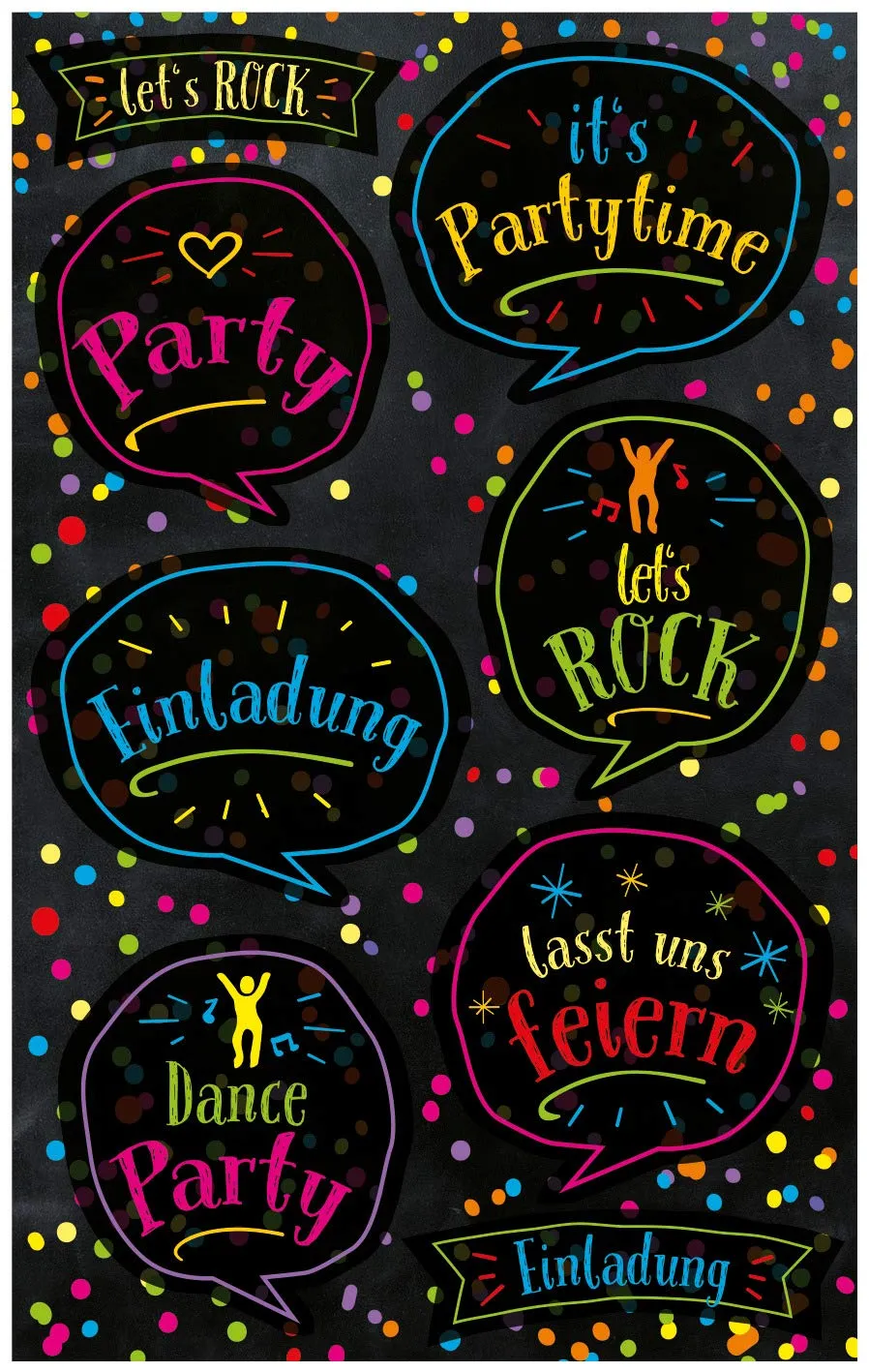 avery-zweckform-z-design-57083-deko-sticker-party-16-aufkleber-in-trendfarben image 1