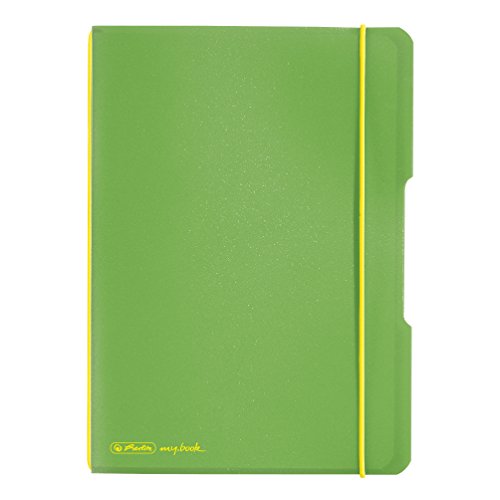 herlitz-notizheft-my-book-a5-liniert-40-blatt-hellgr-n-mit-pp-cover-und-gummiban image 5