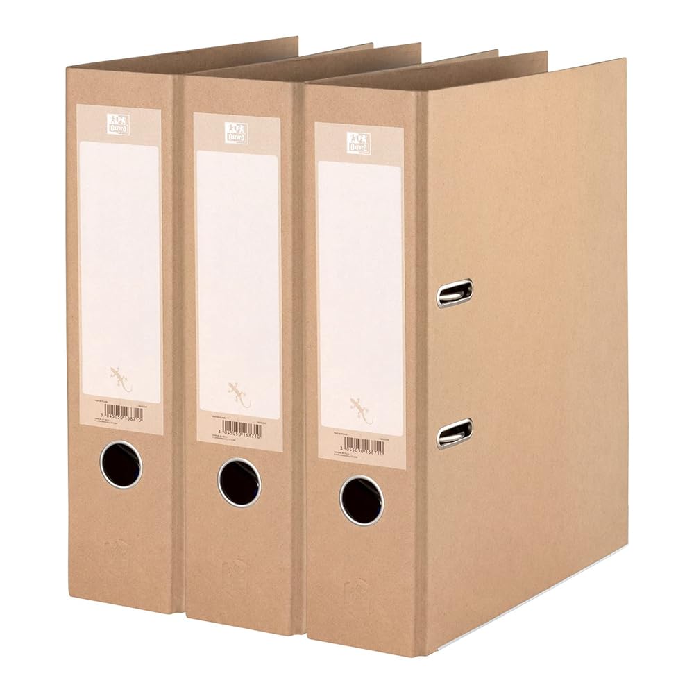 oxford-ordner-a4-8-cm-breit-beige-3-st-ck image 1