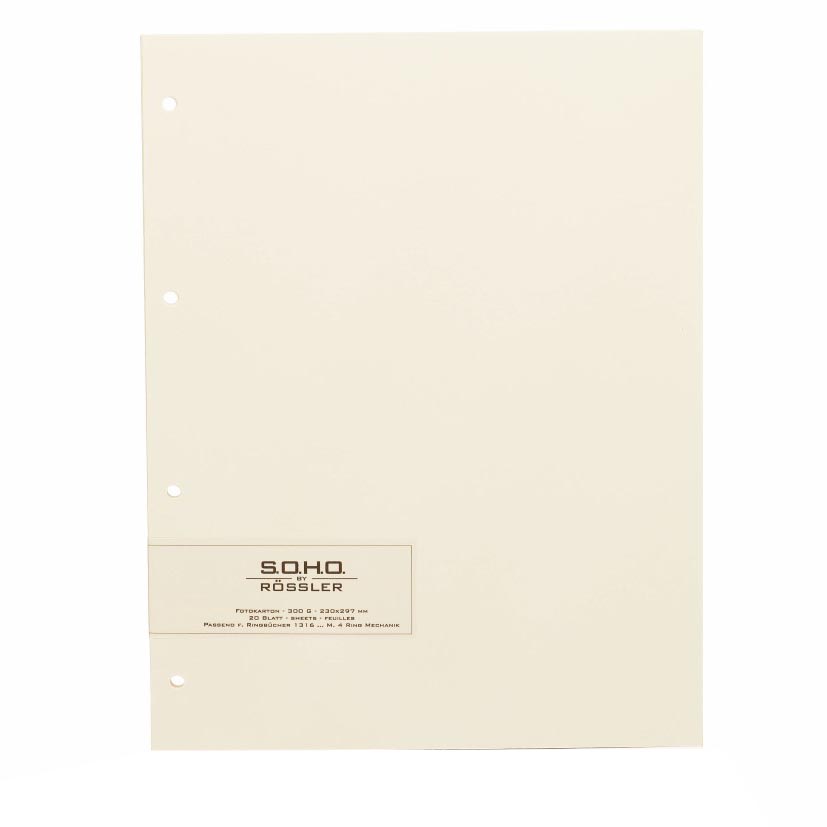 r-ssler-fotoringbuch-nachf-llseiten-a4-blanko-creme-20-seiten image 1