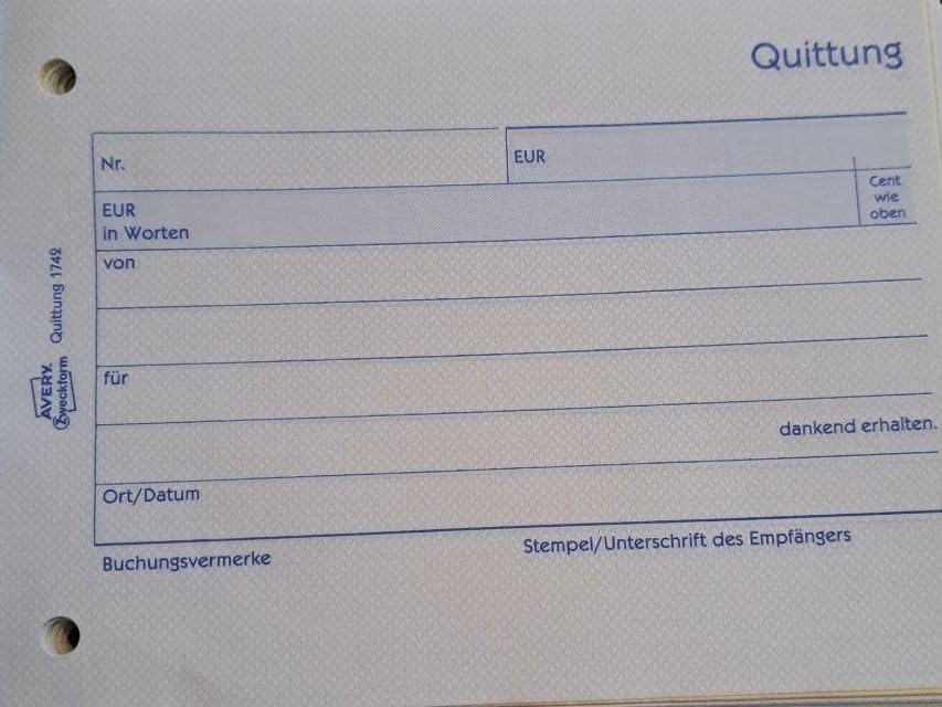 Endlich rechtssicher quittieren