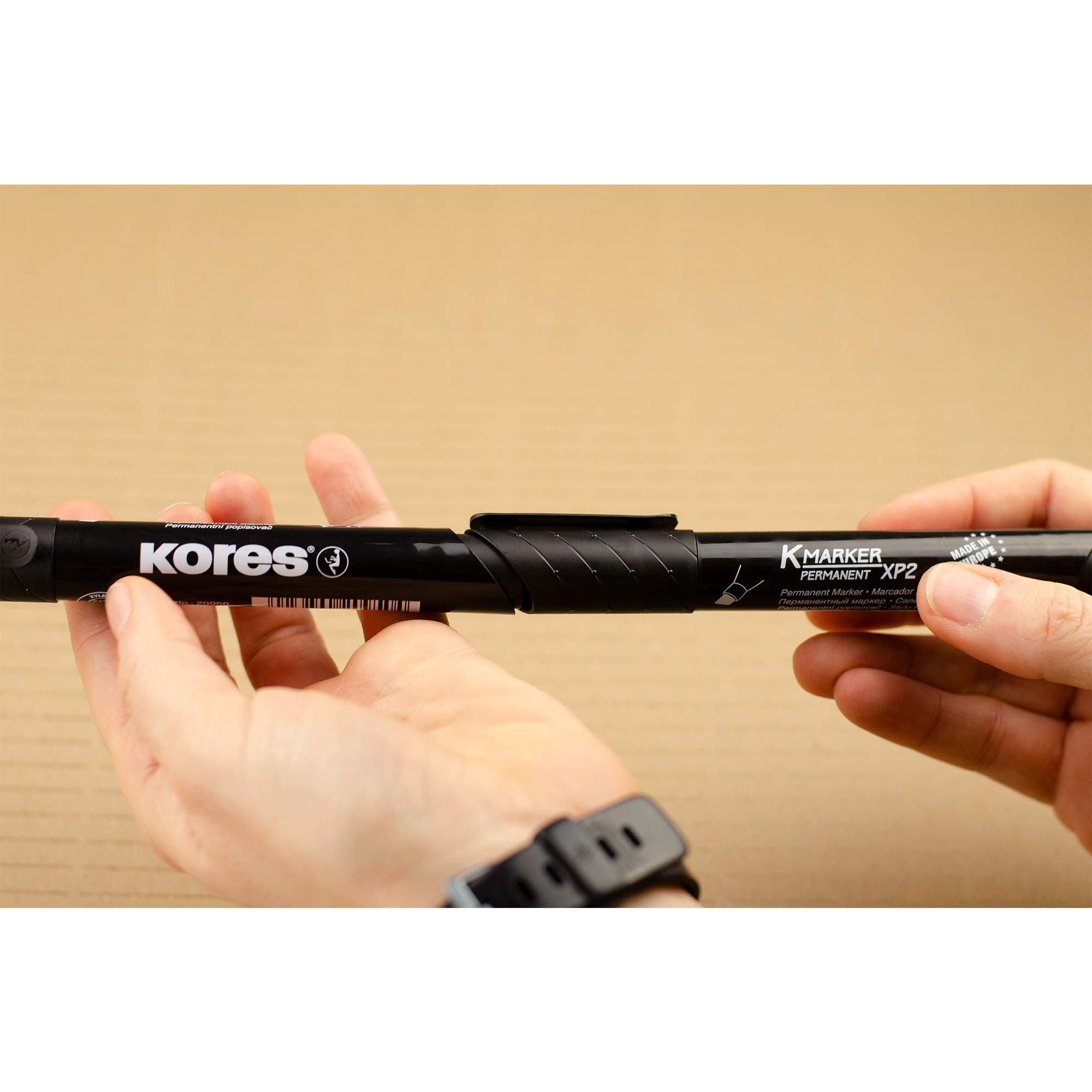 kores-k-marker-xp2-permanent-marker-schwarz-keilspitze-12-st-ck image 7