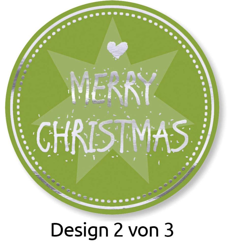avery-zweckform-z-design-weihnachtssticker-56828-rolle-38mm-merry-christmas-50-s image 3