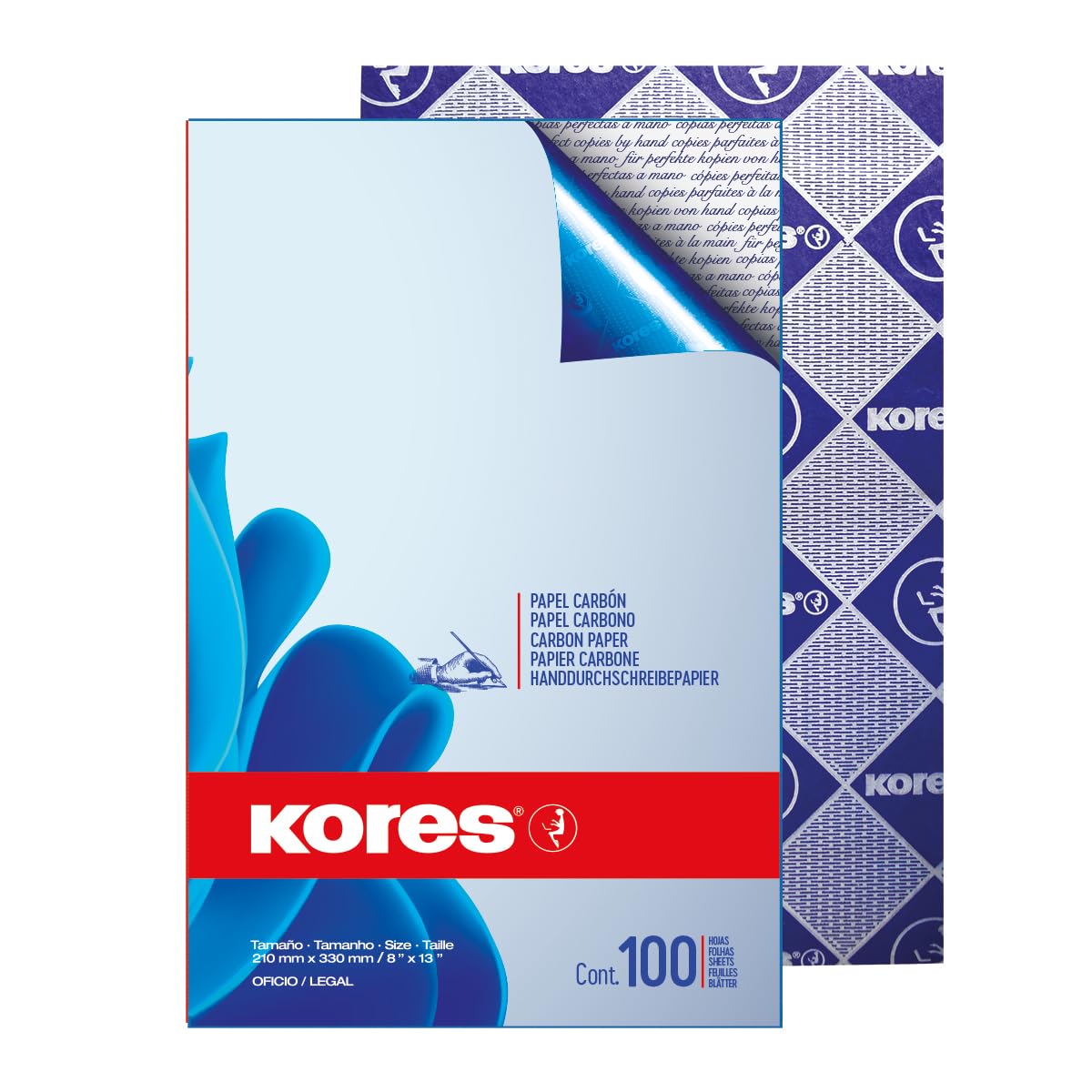 kores-kohlepapier-schwarz-a4-21-x-29-7-cm-20-blatt image 2