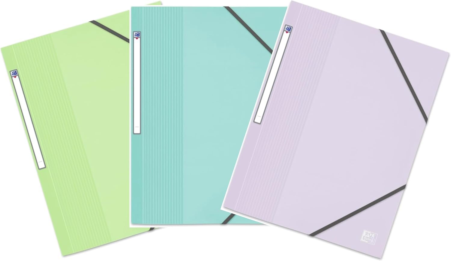 oxford-school-life-schnellhefter-a4-mit-gummizug-3-klappen-pastell-3-st-ck image 1