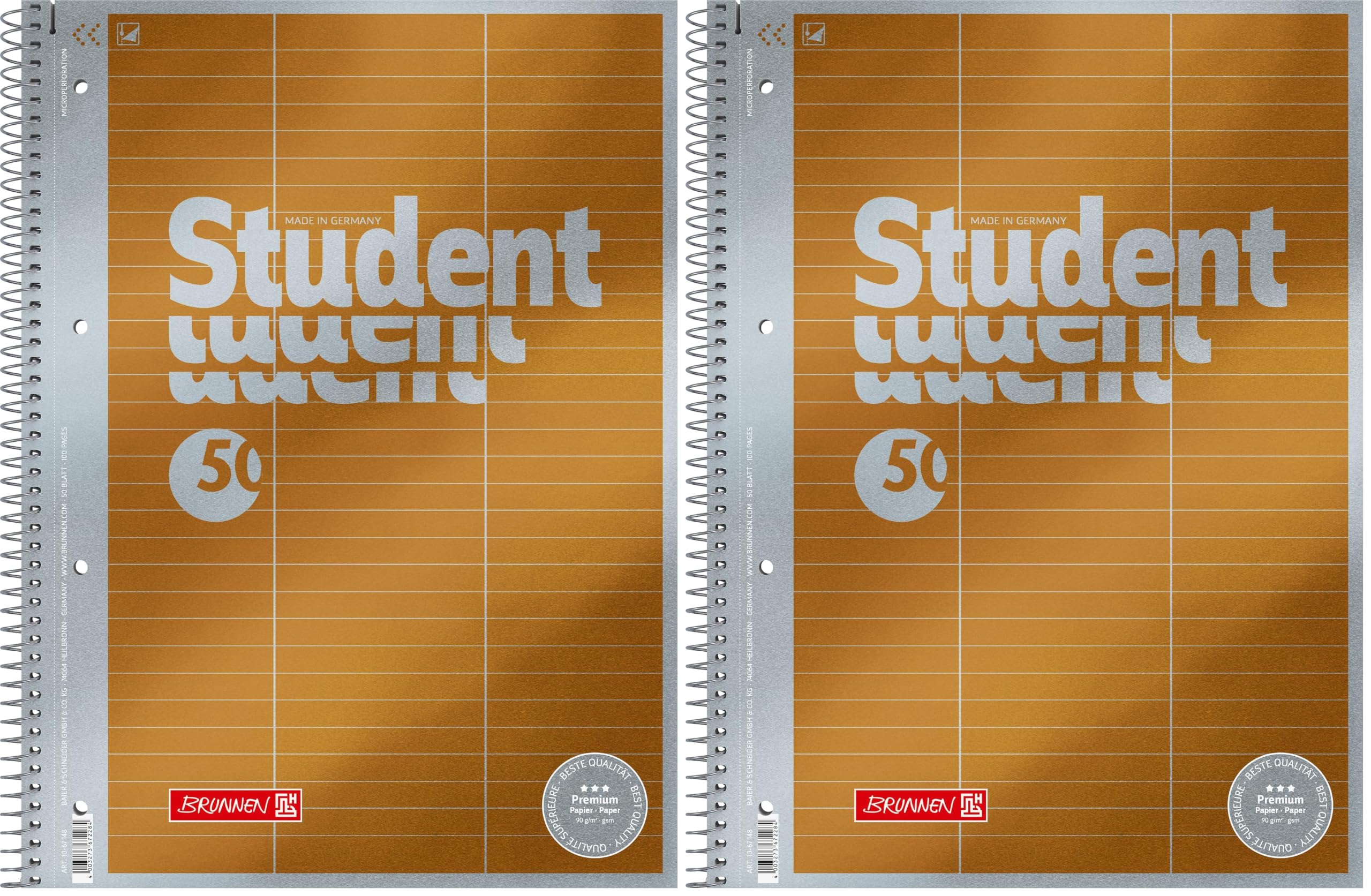brunnen-collegeblock-premium-student-vokabeln-a4-lin-54-50-blatt-gelb-metallic image 4