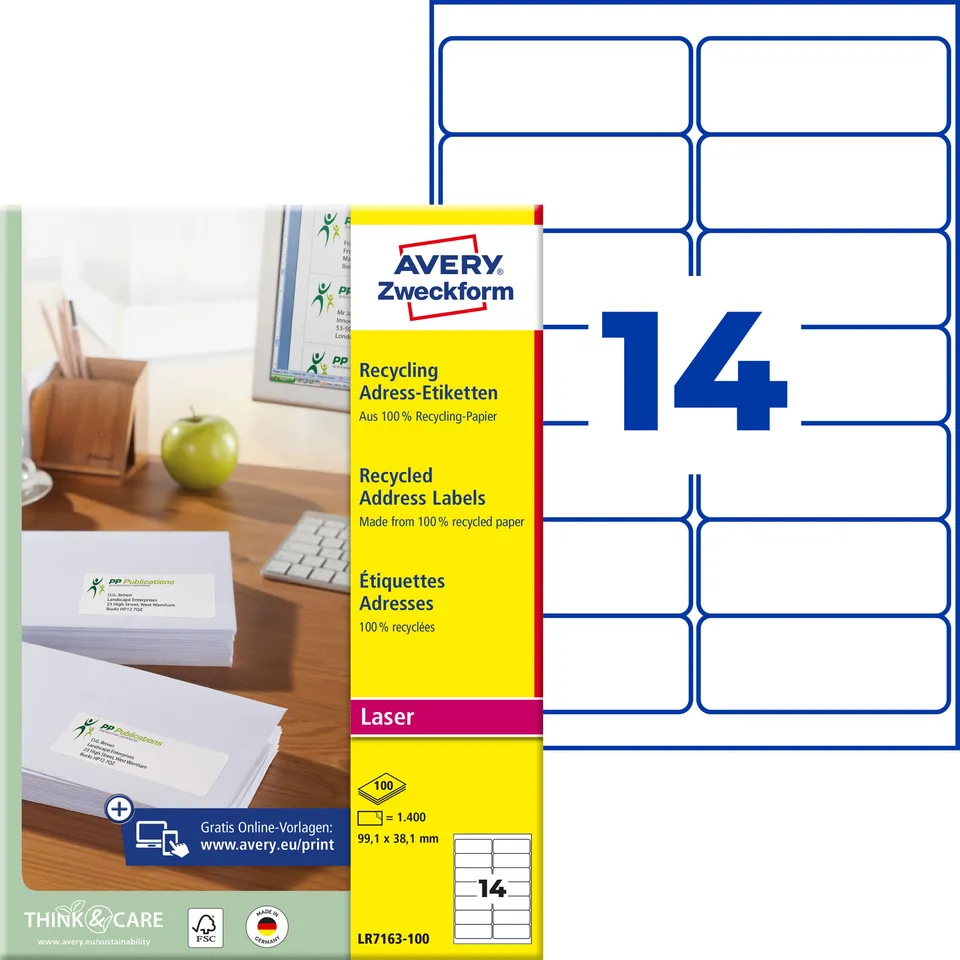 avery-zweckform-lr7163-100-recycling-etiketten-99-1-x-38-1-mm-naturwei-1-400-st- image 1