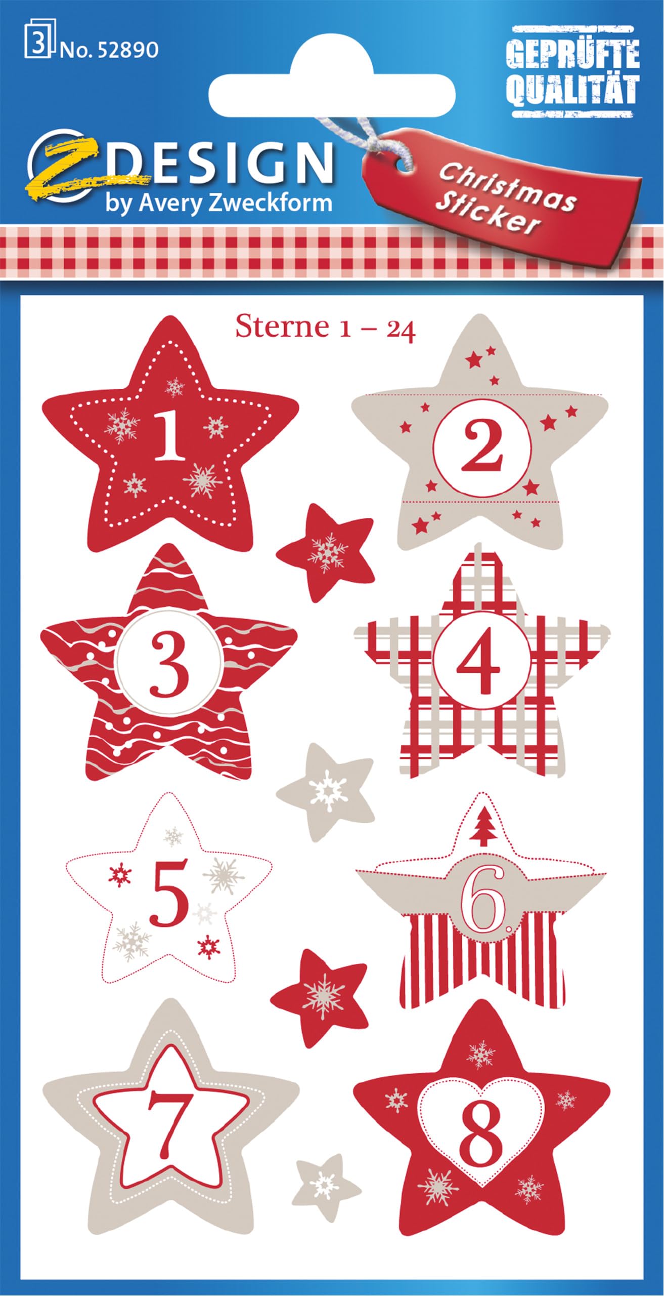 avery-zweckform-52809-z-design-adventskalenderzahlen-sterne-gold-24-sticker-1-24 image 7