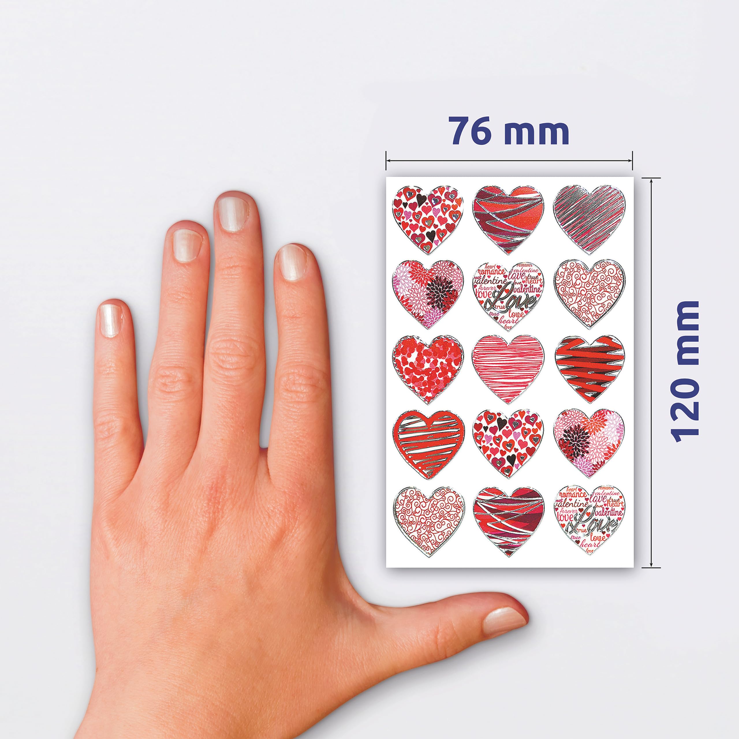 avery-zweckform-57521-z-design-deko-sticker-herzen-effektfolie-15-st-ck image 3