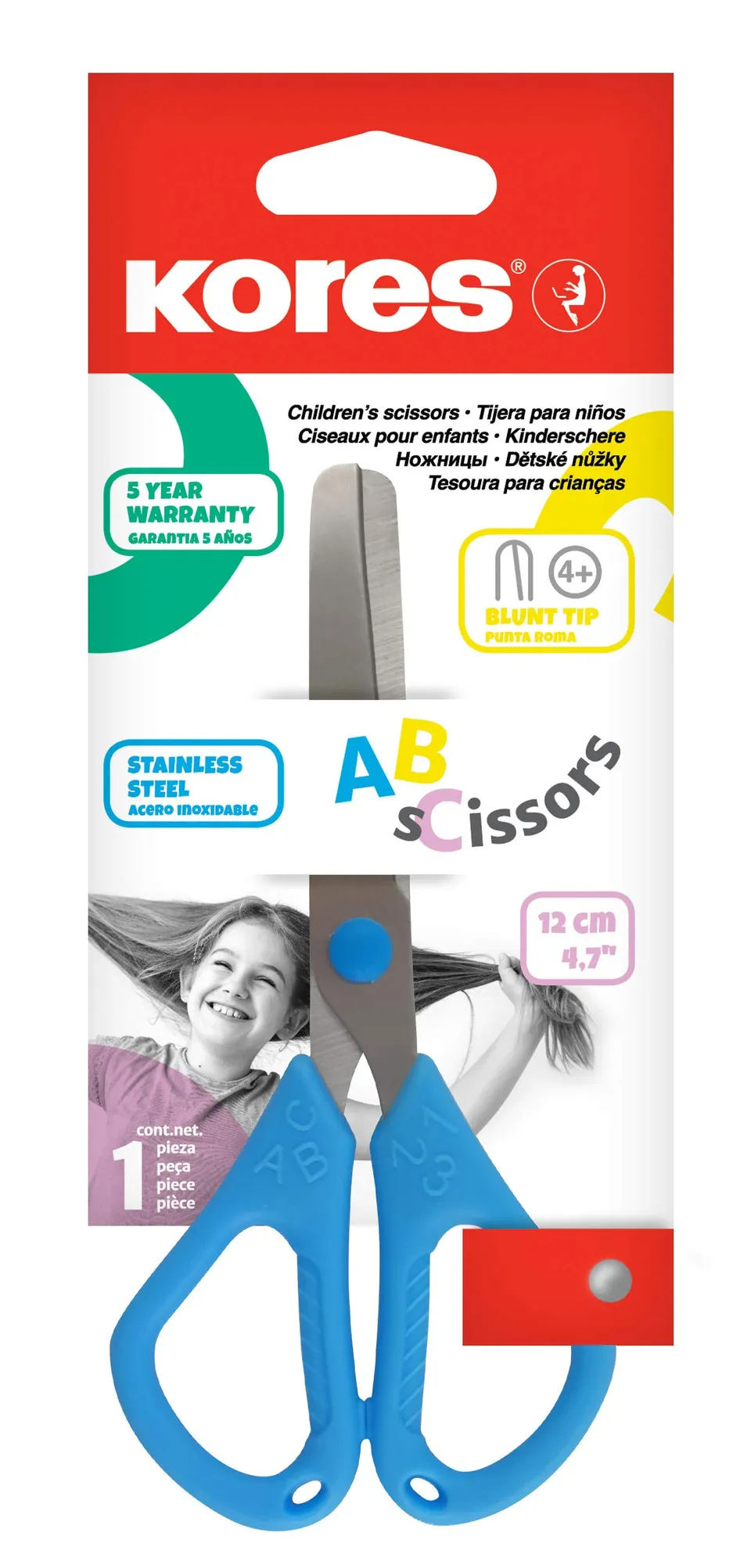 kores-abc-kinderbastelschere-12-cm-abgerundete-schere-f-r-rechts-und-linksh-nder image 1