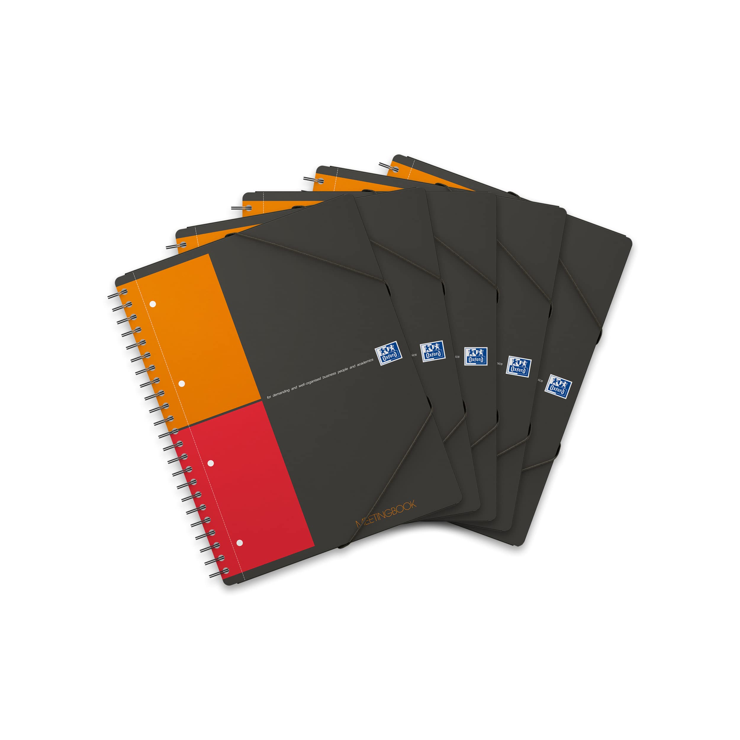 oxford-meetingbook-international-a4-kariert-160-seiten-mit-gummizugmappe-5-st-ck image 1