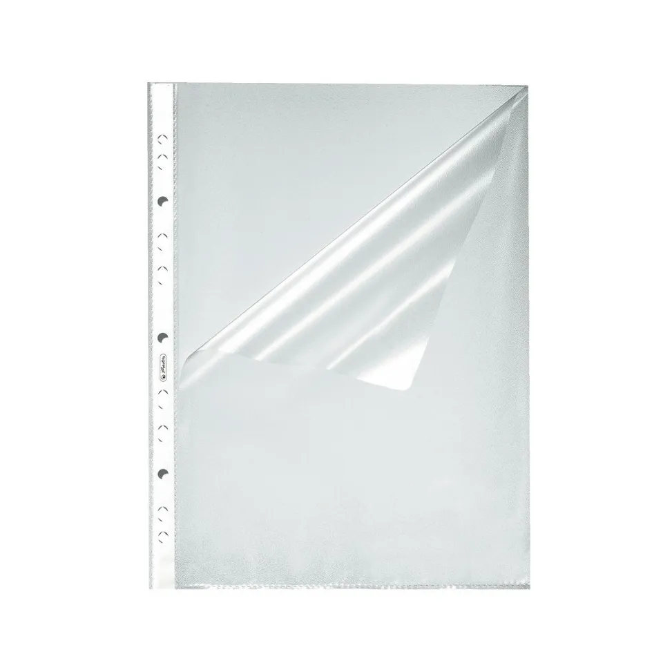 herlitz-prospekth-lle-a4-genarbt-100er-pack-oben-und-seitlich-offen image 1