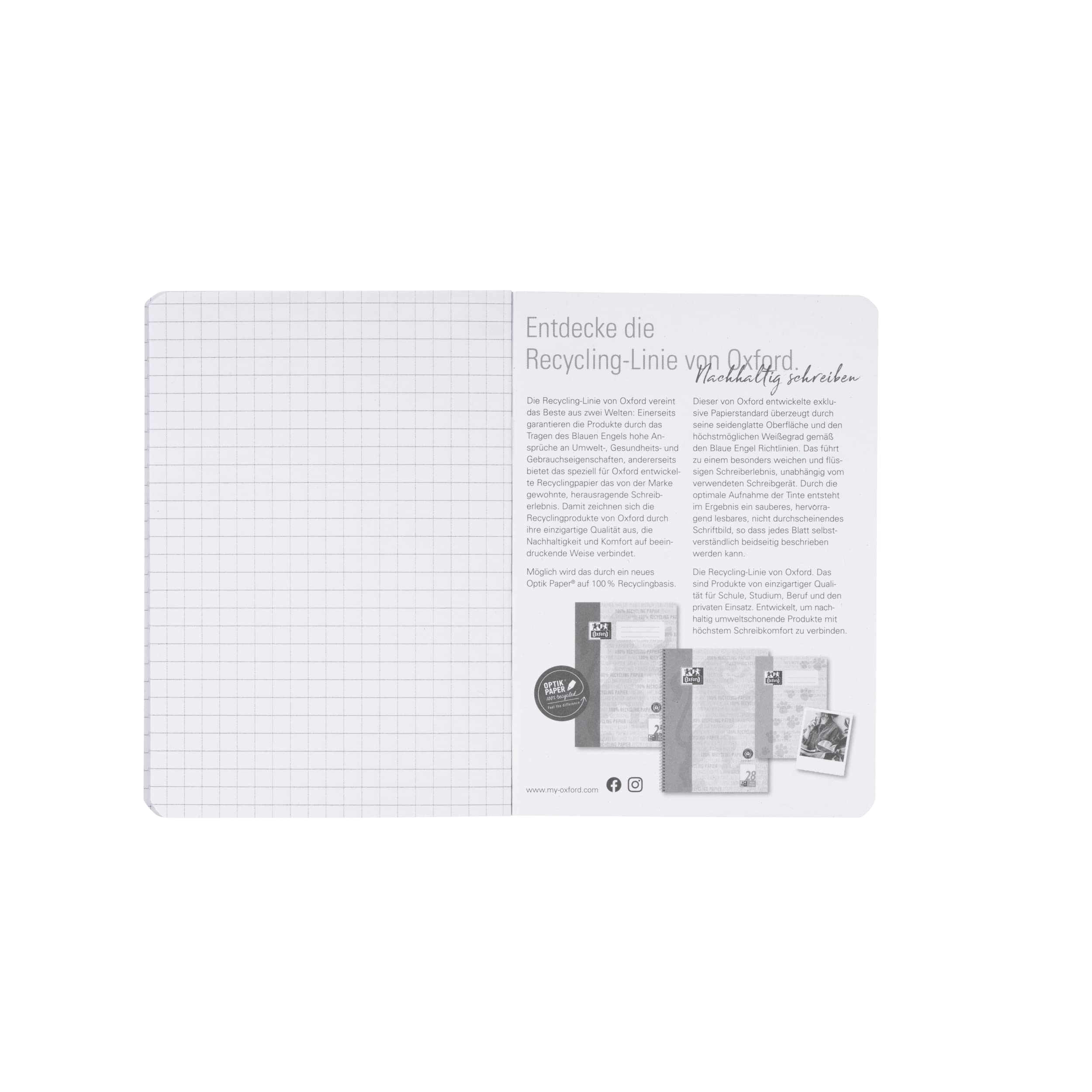 oxford-recycling-oktavheft-a6-kariert-lineatur-52-32-blatt-10er-pack image 6