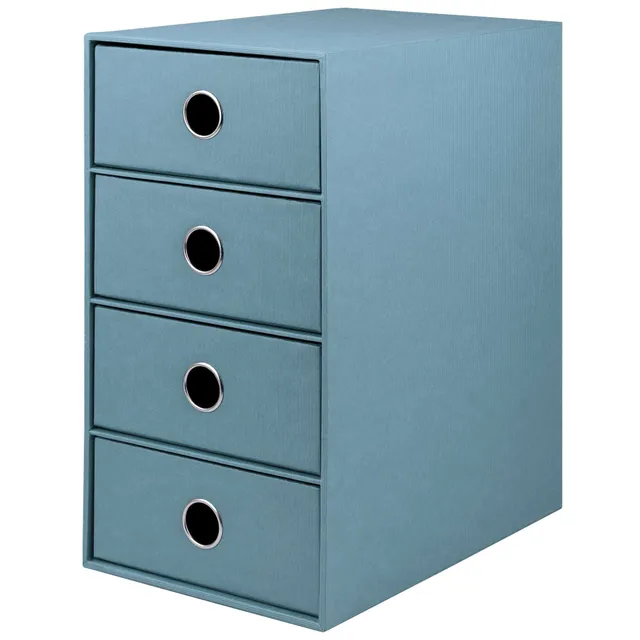 r-ssler-s-o-h-o-schubladenbox-a5-din-lang-4-f-cher-denim-blau image 1