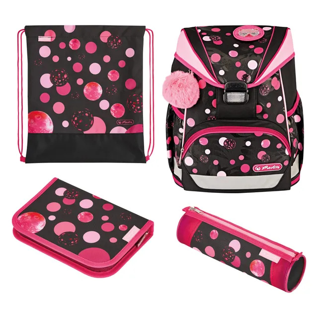 herlitz-schulranzen-ultralight-plus-cats-dots-15-l-komplett-set-mit-etui-faulenz image 1
