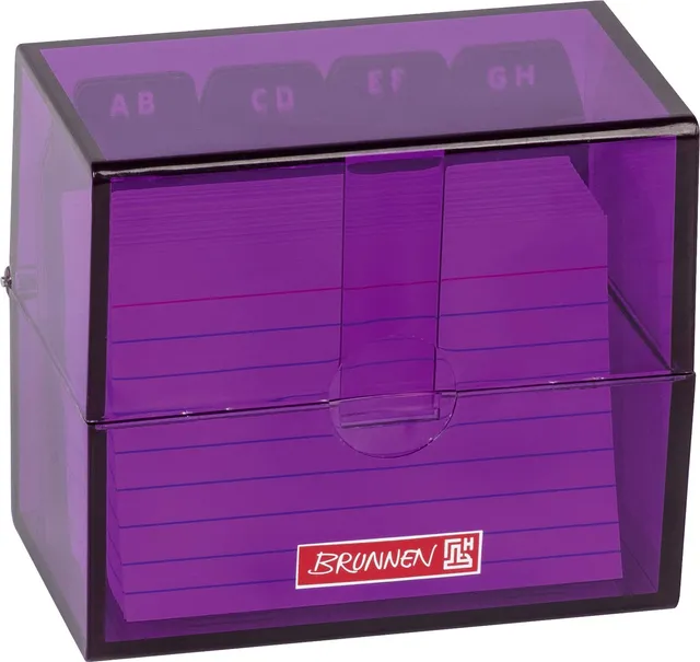 brunnen-102058060-karteikasten-colour-code-purple-8-5-x-7-5-x-4-8-cm image 1