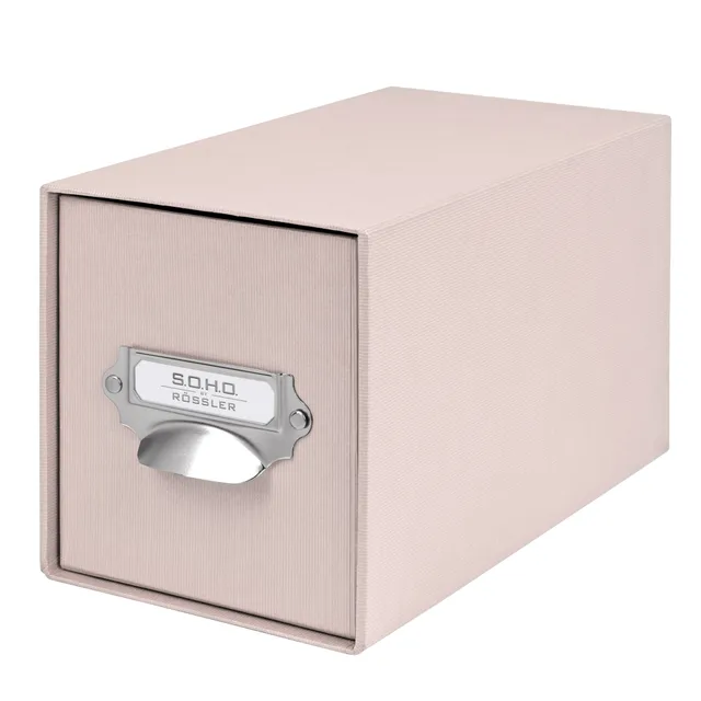r-ssler-s-o-h-o-schubladenbox-1er-a6-powder-rosa-f-r-cds-und-fotos image 1