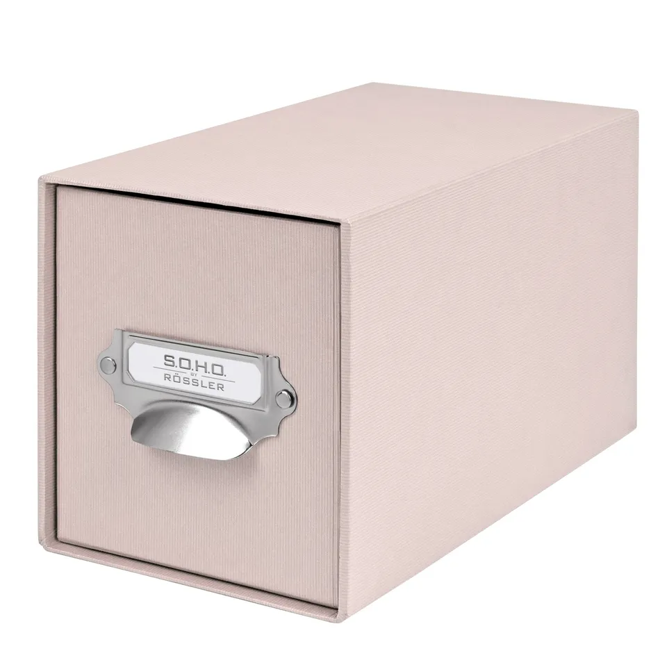 r-ssler-s-o-h-o-schubladenbox-1er-a6-powder-rosa-f-r-cds-und-fotos image 1