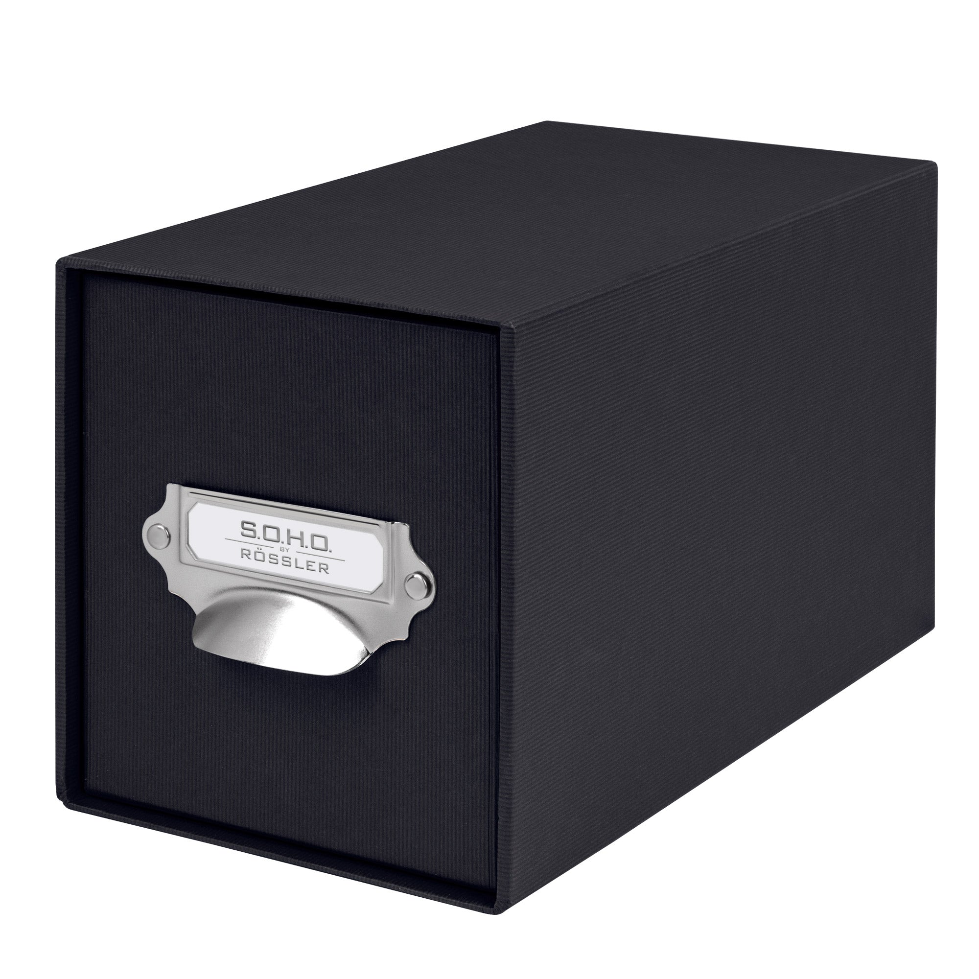 r-ssler-s-o-h-o-schubladenbox-a6-f-r-cds-fotos-schwarz image 1