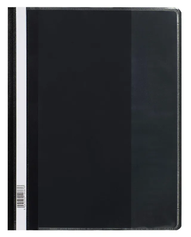 oxford-schnellhefter-din-a4-berbreit-mit-sichttasche-schwarz-25er-pack image 1
