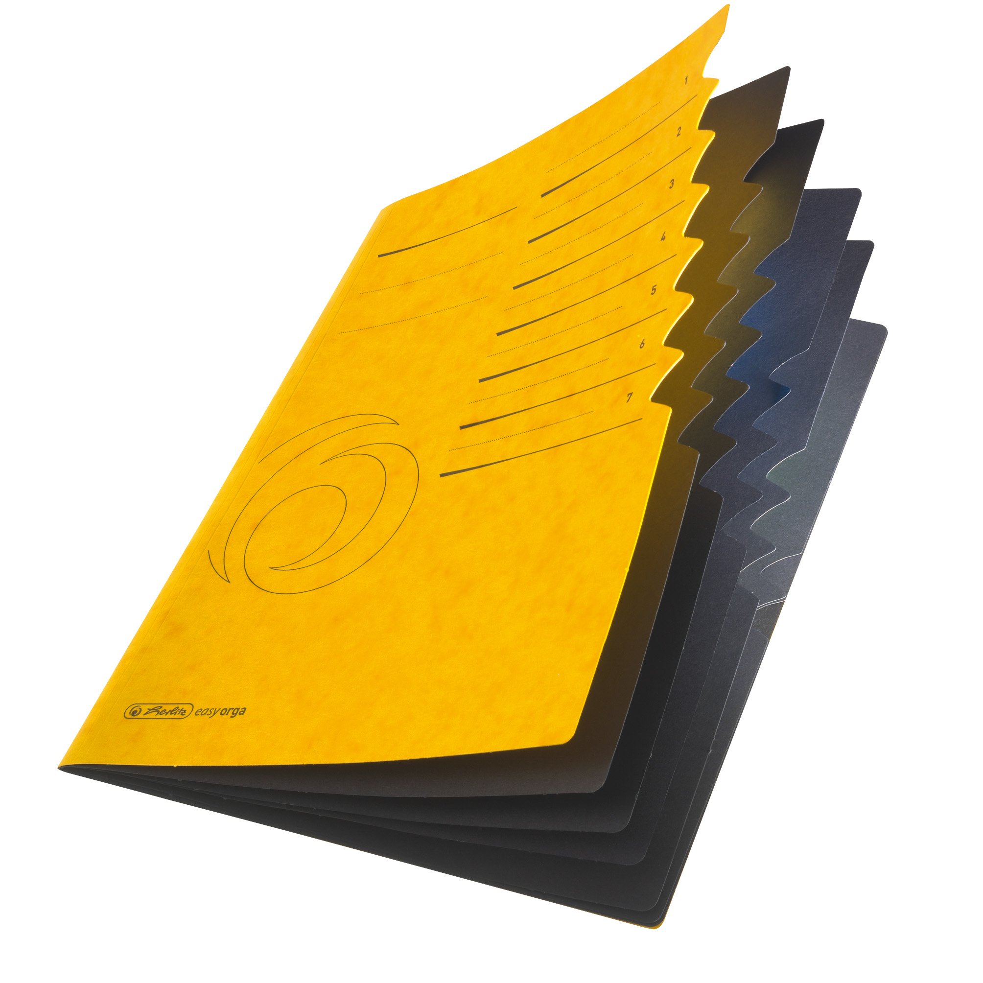 herlitz-max-file-ordnungsmappe-a4-1-7-gelb-mit-7-f-chern image 3