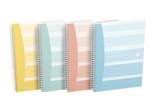 oxford-go-iconic-spiral-notizblock-b5-kariert-120-seiten-4-farben-5-st-ck image 1