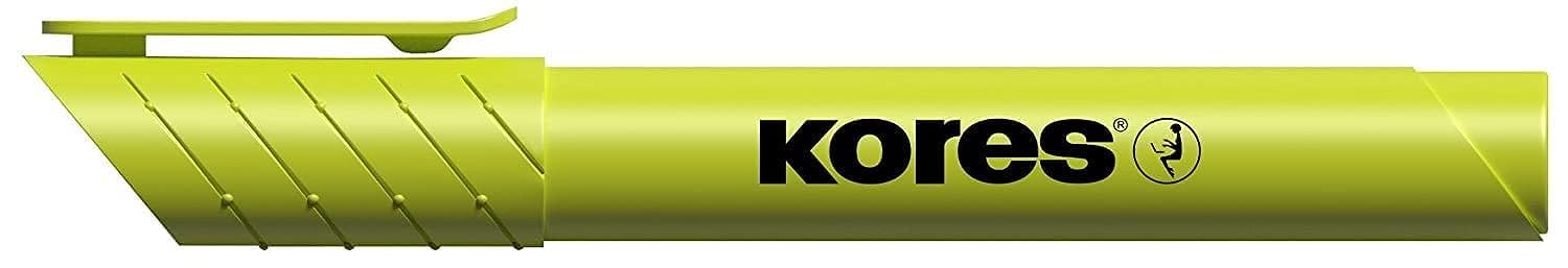 kores-high-liner-textmarker-gelb-12er-pack-mit-keilspitze image 1