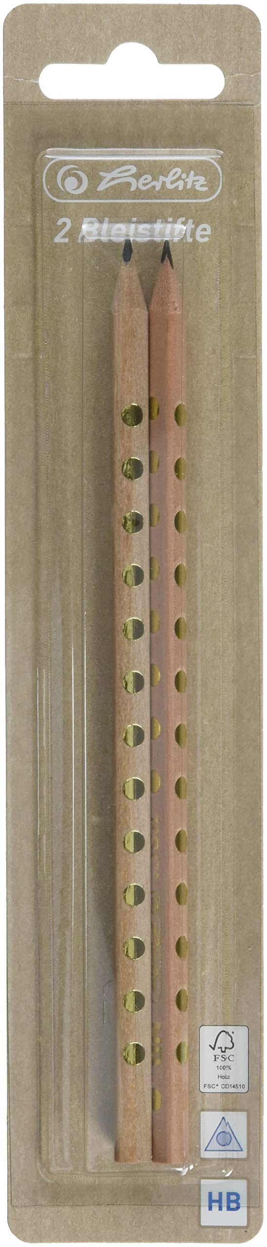 herlitz-pure-glam-bleistift-hb-dreikant-2-st-ck image 1