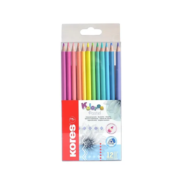 kores-kolores-pastel-buntstifte-12er-set-pastellfarben-dreikant image 1