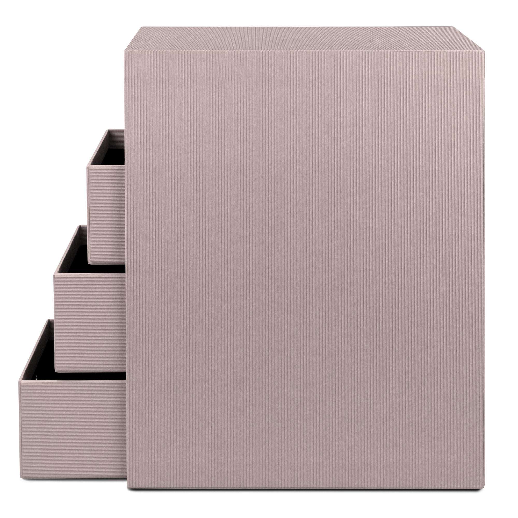 r-ssler-s-o-h-o-schubladenbox-a5-din-lang-4-f-cher-taupe image 3