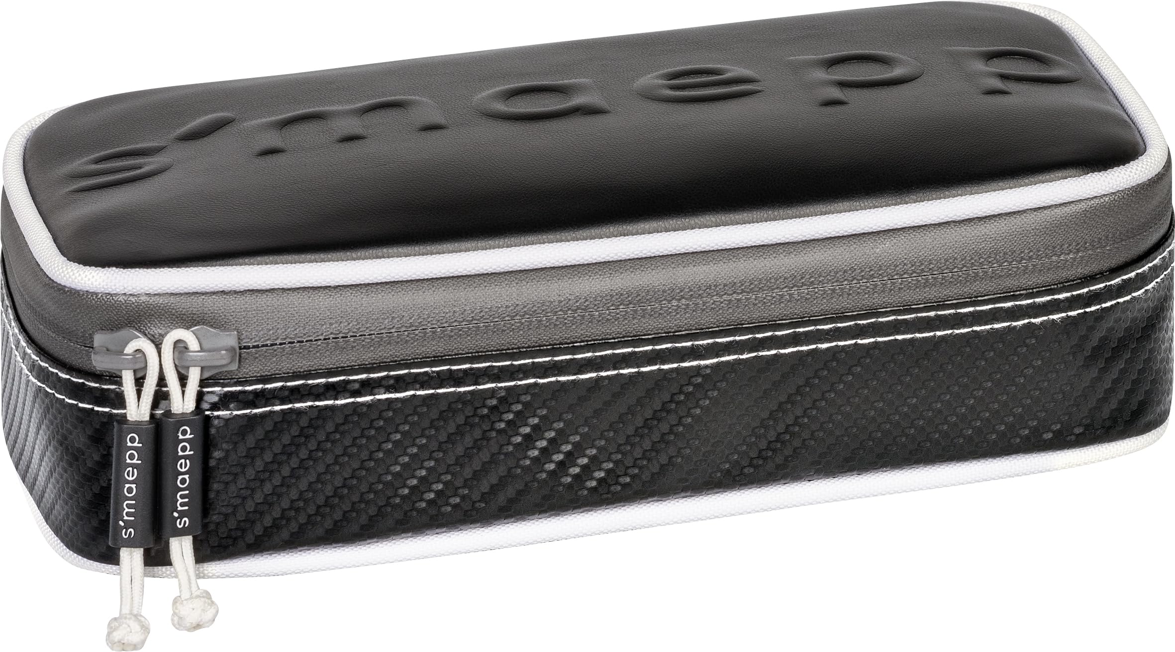brunnen-schlamperm-ppchen-s-maepp-xl-carbon-schlamper-etui-schwarz-silberfarben image 1